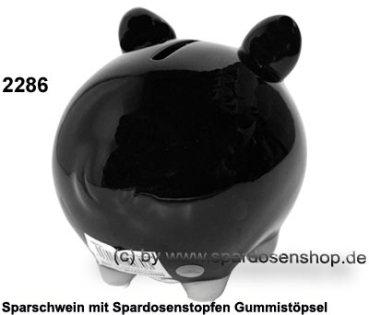 KCG Sparschwein Blanko schwarz D